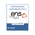 Logotipo del cumplimiento del Esquema Nacional de Seguridad (ENS)