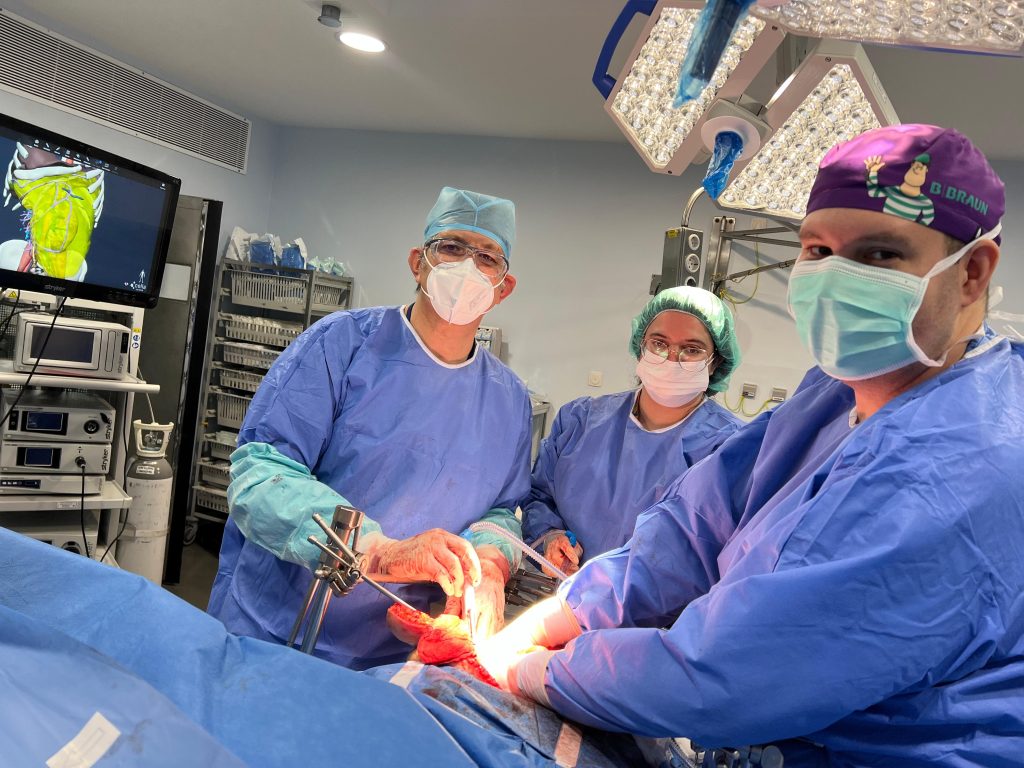 Masa retroperitoneal gigante planificada con un modelo 3D 